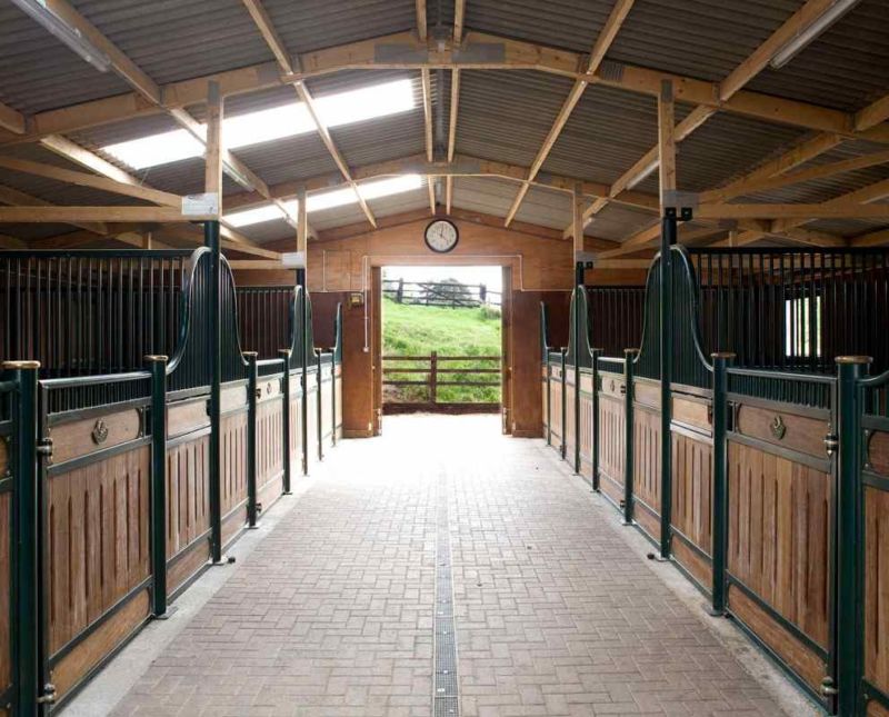Barn with Six Stalls and Two Open Hay Stores