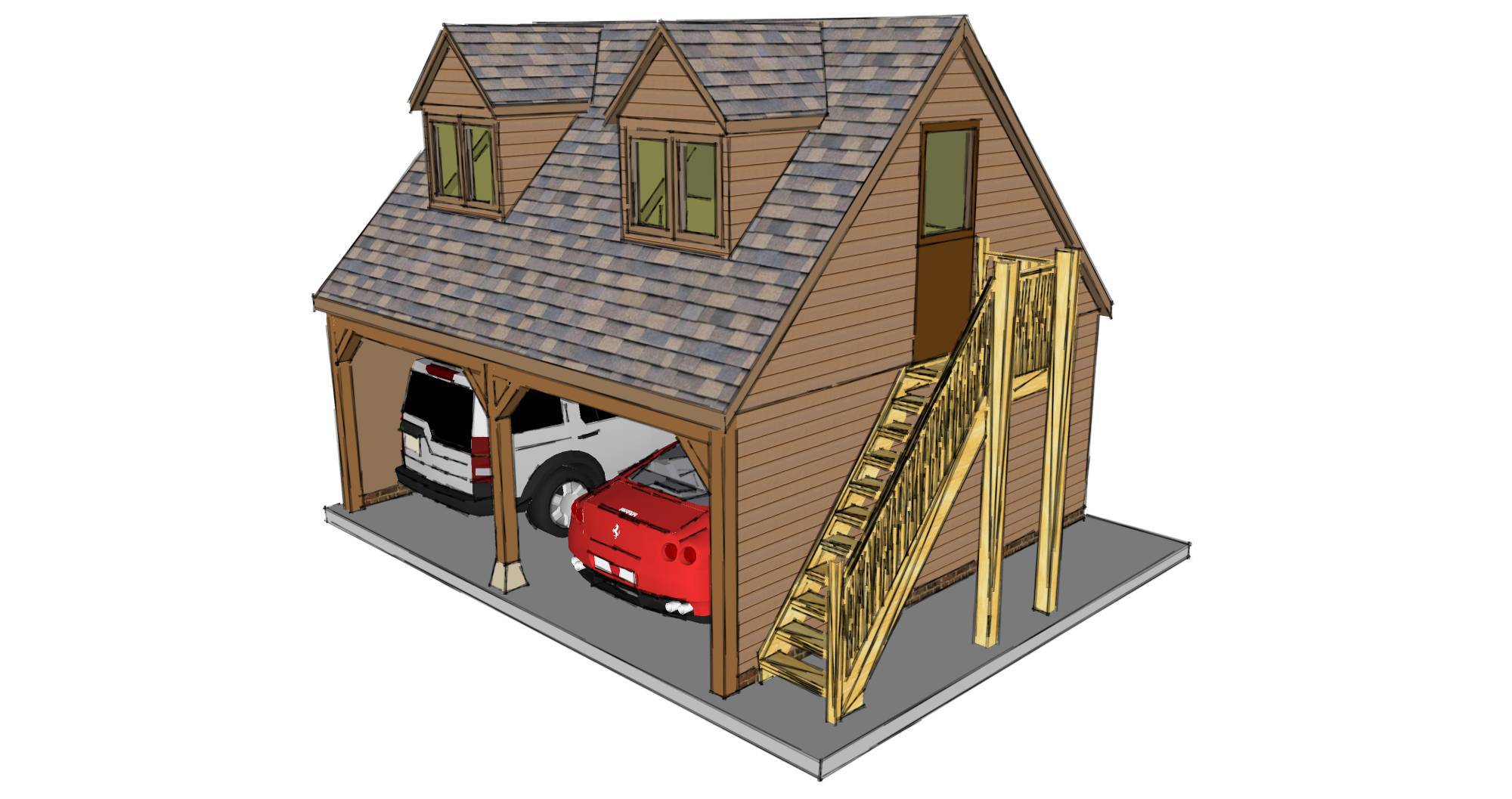 garage design with room above        
        <figure class=