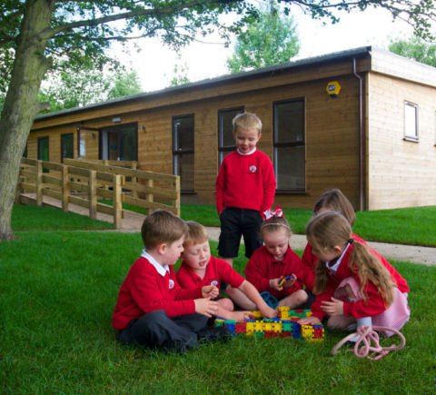 Outdoor classroom at Amberwood school