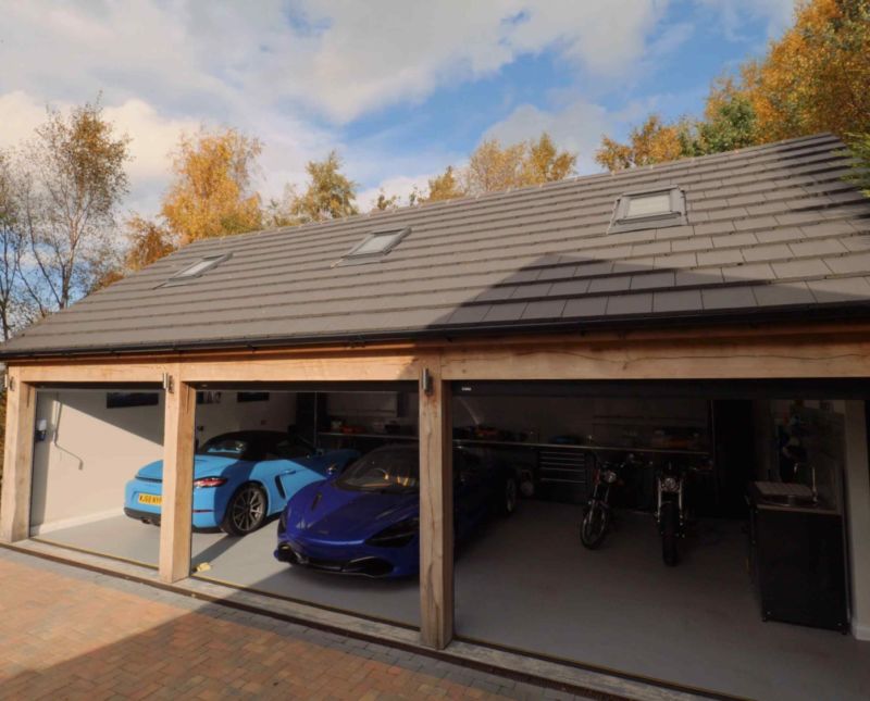 Three Bay Luxury Timber Car Garage