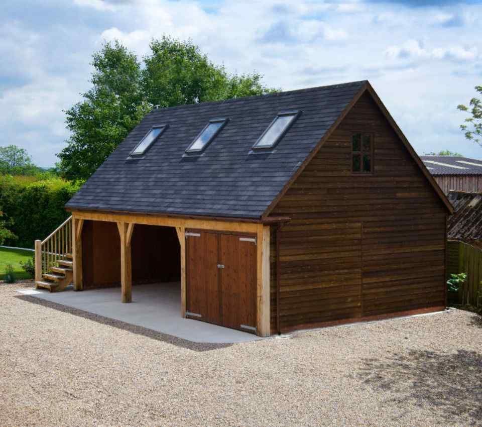 timber car garage